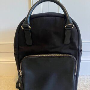 Lo & Sons Rowledge Backpack in Black / Gold / Camel